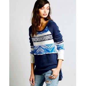 Free People Snow Angel distressed sweater